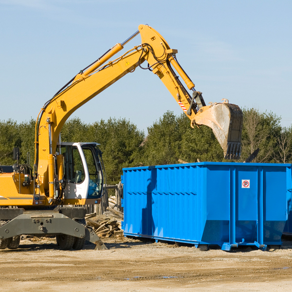 what are the rental fees for a residential dumpster in Lott